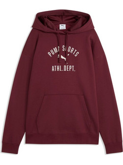Puma Varsity Γυναικείο Αθλητικό Φούτερ με Κουκούλα Μπορντό 696986-96
