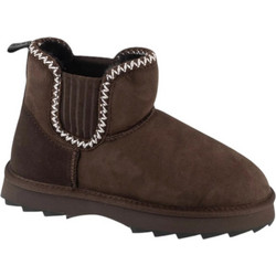 Emu Australia Higgie Γυναικεία Μποτάκια Suede Σοκολατί με Γούνα W13198-CHOC