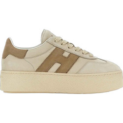 Hogan Γυναικεία Sneakers Flatforms Μπεζ HXW6980FB6T6RN-0RZS