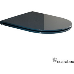 Scarabeo Glam 5201 Καπάκι Λεκάνης D-Shape Πλαστικό Slim Soft Close Navy Μπλε