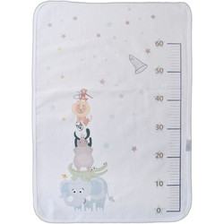 BiBaby Forest Αδιάβροχο Σελτεδάκι Αλλαξιέρας Μωρού Λευκό 50x75cm
