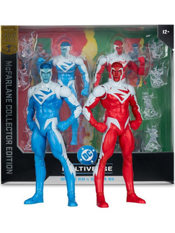 McFarlane DC Multiverse Gold Label 2-Pack Superman Blue Vs Superman Red 18cm
