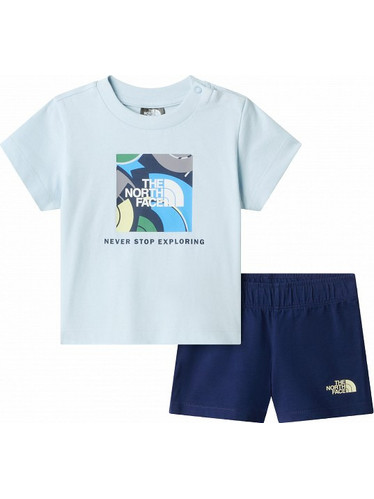 The North Face Βρεφικό Σετ για Αγόρι Καλοκαιρινό Γαλάζιο Navy Μπλε NF0A8G1D-MC81