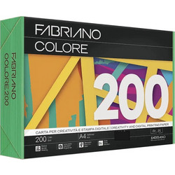 Fabriano Colore Χαρτί Α4 200gr/m² 100 Φύλλα Πράσινο 19978821297
