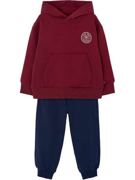 Boboli Παιδικό Σετ Φόρμας Μπορντό Navy Μπλε 604088-3871