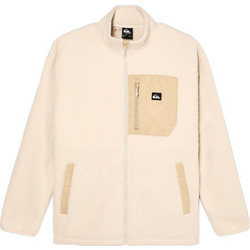 Quiksilver Ανδρική Ζακέτα Fleece με Κουκούλα και Φερμουάρ Μπεζ EQYPF03066-SFZ0
