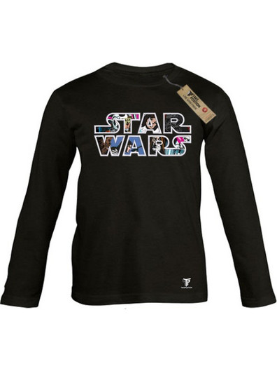 Takeposition Star Wars Retro Logo Παιδικό T-Shirt Μακρυμάνικο Μαύρο 214-814-4765