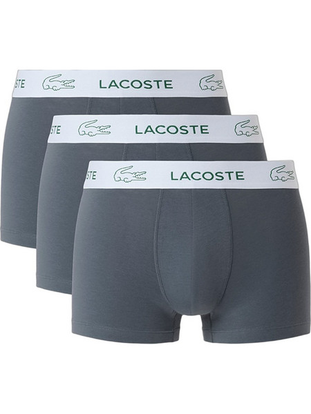 Lacoste Ανδρικά Μποξεράκια Σετ 3Pack Navy Μπλε 5H3583-X0X