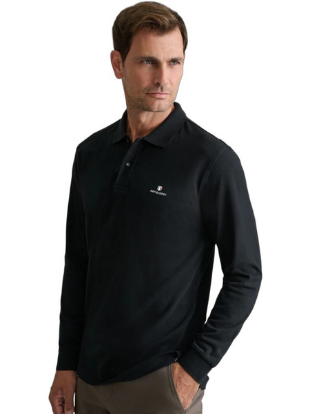 Navy & Green Ανδρική Μπλούζα Polo Μακρυμάνικη 24GE.500.9
