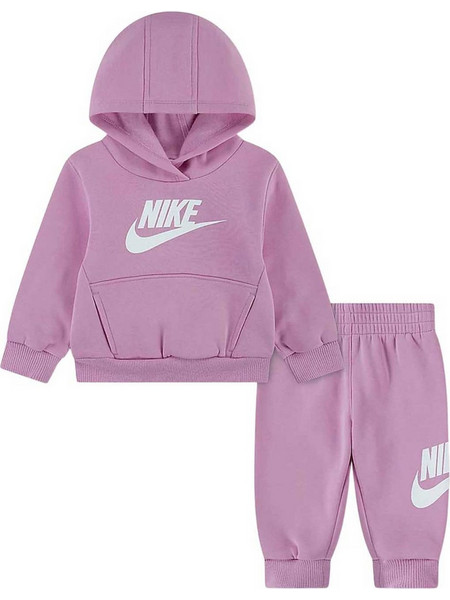 Nike Παιδικό Σετ Φόρμας Λιλά Ροζ 36L135-AAH