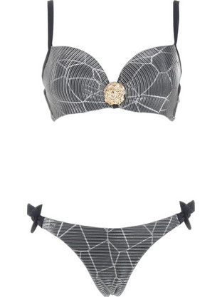 Gsecret Bikini Set με Ενίσχυση Ανθρακί SQ67852-38193