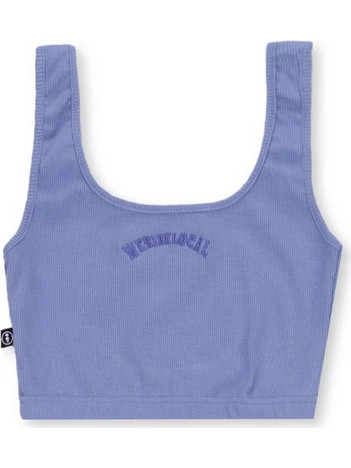 We Ride Local Γυναικείο Καλοκαιρινό Crop Top Ριπ Μωβ FRCTSKSS26