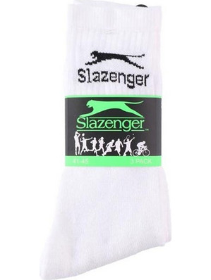 Slazenger Ανδρικές Κάλτσες Ψηλές Λευκές 3Pack 07887