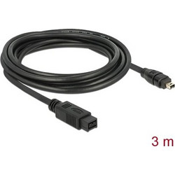 Delock Cable FireWire 9-pin male to 4-pin male, 3m (82594)