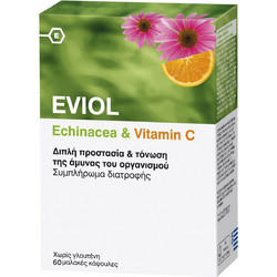 Eviol Echinacea & Vitamin C 60 Μαλακές Κάψουλες