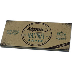 ATOMIC Natural Papers King Size Maxi Pack με τζιβάνες 0164500 (13.5 g/m2)