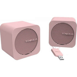SonicGear Blue Cube Ηχεία Υπολογιστή 2.0 5W Pink