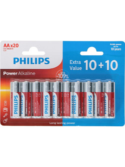 Philips Power Alkaline AA 20τμχ