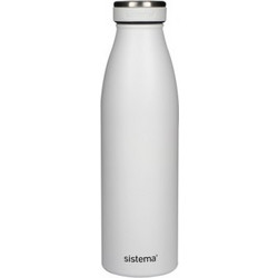 Sistema Stainless Steel Bottle 750ml (White) - 575