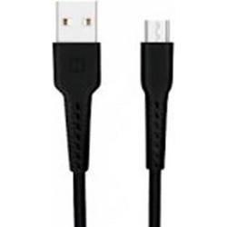 Καλώδιο Φόρτισης SWISSTEN (SW71505520) USB-A σε Micro USB - 3A, QC, USB 2.0 - 1m - Μαύρο SW71505520