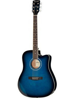 Harley Benton D120CE Transparent Blue