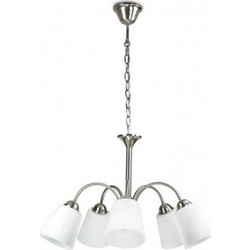 LUCE NIK 8031414088942 Κρεμαστό Φωτιστικό Οροφής Πολύφωτο Ασημί