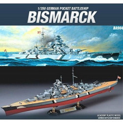 Academy Bismarck Συναρμολογούμενο Πλαστικό Μοντέλο Καραβιού 1:350