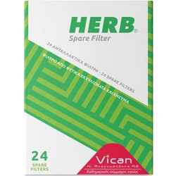 Vican Herb Spare Filter Ανταλλακτικά Φίλτρα 24 τεμάχια