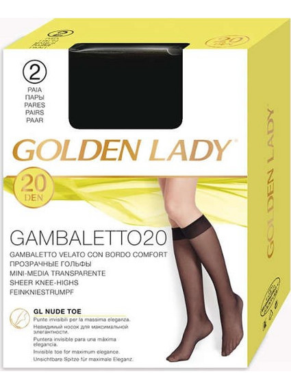 Golden Lady Camballetto 20 Γυναικείες Κάλτσες Μαύρες 2τεμ.
