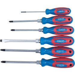 Conmetall-Meister powered by Wurth Σετ κατσαβιδιών, PH/ ίσια, λαβή 2 υλικών 6τμχ 5966600338