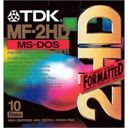 MITSUBISHI BLACK DIAMOND MF2-HD Formatted DOUBLE SIDED 3.5" 1,44MB Micro Floppy Disks