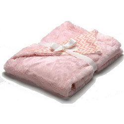 Morven Pompon F72 Κουβέρτα Αγκαλιάς Fleece 80x110 Ροζ