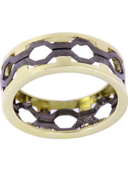 Facad'oro Ανδρικό Δαχτυλίδι από Χρυσό 14K RI-000023