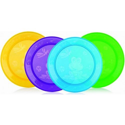 Nuby Fun Feeding Πιάτα 4τμχ