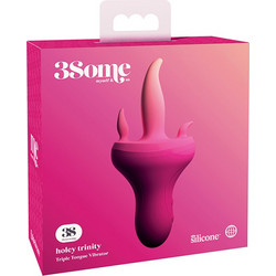 Pipedream Threesome Holey Trinity Κλειτοριδικός Δονητής Ροζ