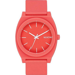 Nixon Time Teller Γυναικείο Ρολόι με Πορτοκαλί Καουτσούκ Λουράκι A119-3013-00