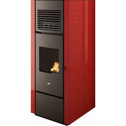 Eva Calor Nia 16C Bordeaux Σόμπα Pellet Αερόθερμη 15.4kW