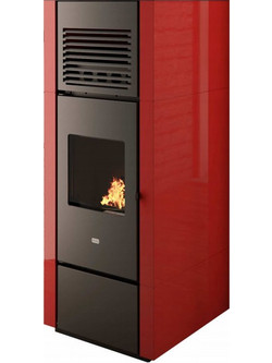 Eva Calor Nia 16C Bordeaux Σόμπα Pellet Αερόθερμη 15.4kW