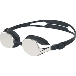 Speedo Hydropure Mirror Γυαλάκια Κολύμβησης Ενηλίκων Αντιθαμβωτικά Μαύρα Ασημί