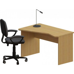AlfaSet Folder Γραφείο Ξύλινο 118x77x72cm