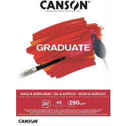ΜΠΛΟΚ CANSON GRADUATE OIL & ACRYLIC Α5 290gr 20 ΦΥΛΛΑ 105110379