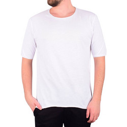 AMERICAN VINTAGE T-SHIRT ΛΑΙΜΟΚΟΨΗ 100%ΒΑΜΒΑΚΙ ΛΕΥΚΟ REGULAR FIT γραμμη