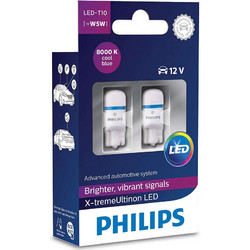 Philips T10 X-Treme Vision Ultinon 127998000KX2 LED 12V 0.9W 2τμχ