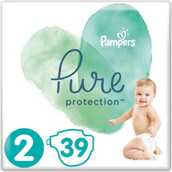 Pampers Pure Protection Πάνες No2 4-8kg 39τμχ