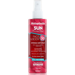 Heremco Histoplastin Sun & Invisible Αντηλιακό Spray Προσώπου & Σώματος SPF30 200ml
