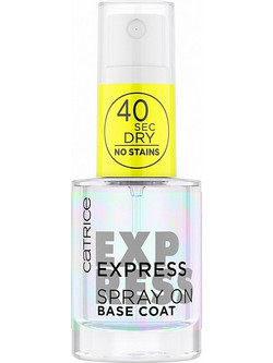 Catrice Express Spray On Base Coat Gloss Βερνίκι Νυχιών Quick Dry 10ml