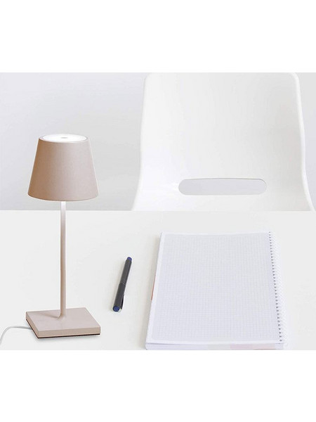 Zafferano LD0320S3 Πορτατίφ Αφής LED με Μπαταρία Μπεζ Φ11xΥ30cm