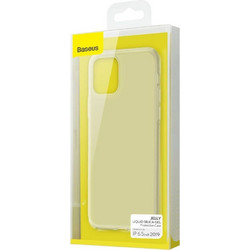 Baseus iPhone 11 Pro Max case Jelly Liquid Silica Gel Protective Transparent - White