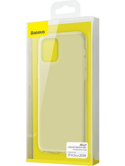 Baseus iPhone 11 Pro Max case Jelly Liquid Silica Gel Protective Transparent - White