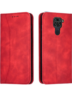 Bodycell Pu Leather Book Case Red (Xiaomi Note 9)